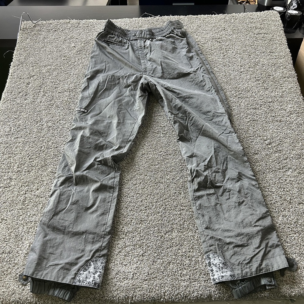 Descente Snow Pants Mens 38 Gray Entrant SC Nylon Elastic Waist Lined Ski